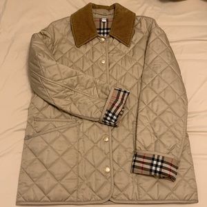 Burberry beige quilted jacket